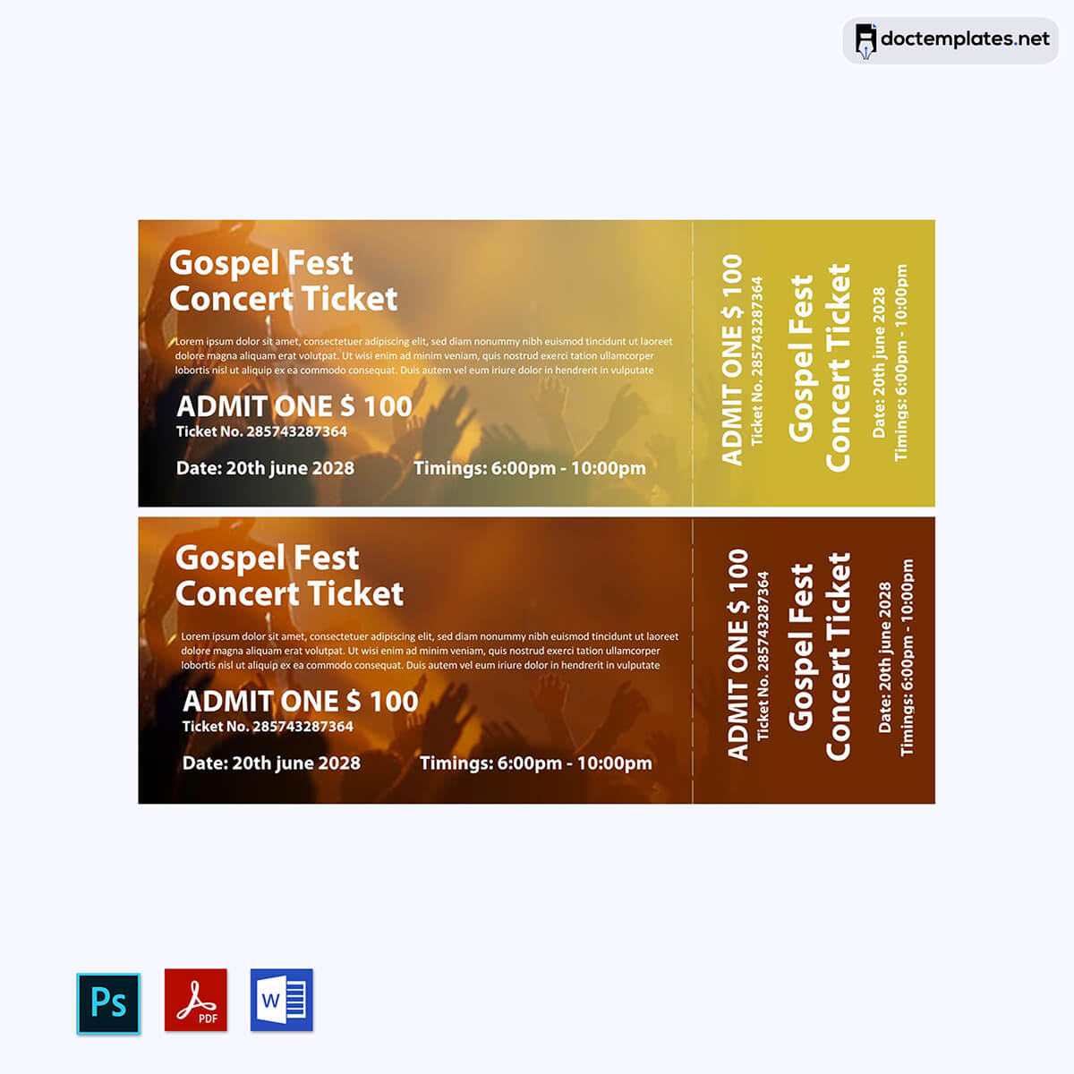 Gospel Fest Concert Ticket Free