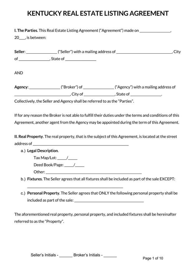 Kentucky-Real-Estate-Listing-Agreement_