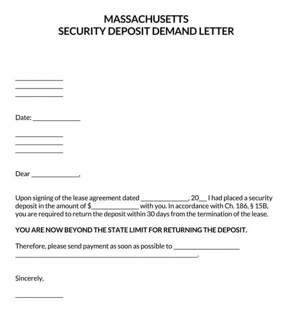 Massachusetts-Security-Deposit-Demand-Letter