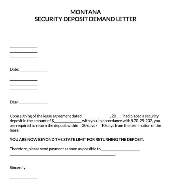 Montana-Security-Deposit-Demand-Letter
