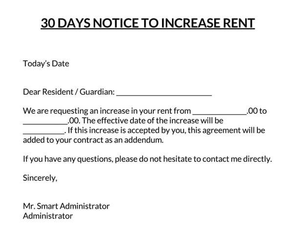 Rent Increase Notice 07