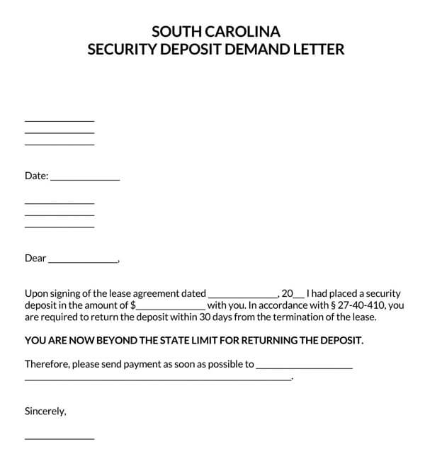 South-Carolina-Security-Deposit-Demand-Letter