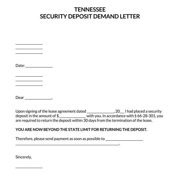 Tennessee-Security-Deposit-Demand-Letter