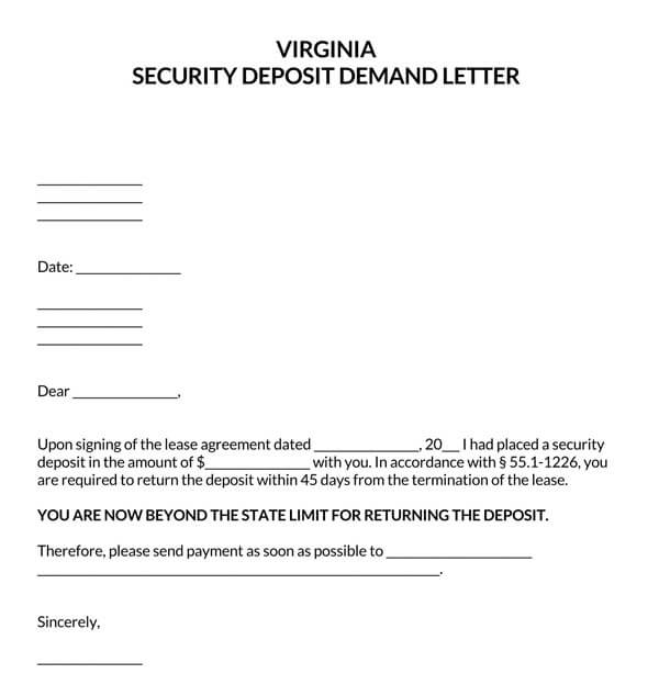 Virginia-Security-Deposit-Demand-Letter