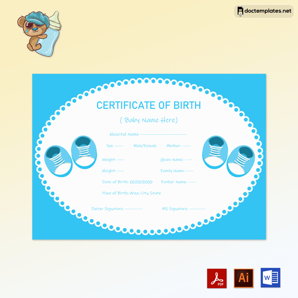 Free Baby Boy Birth Certificate