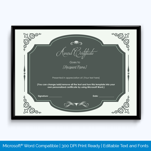 40+ Free Printable Award Certificate Templates (Word | PDF)