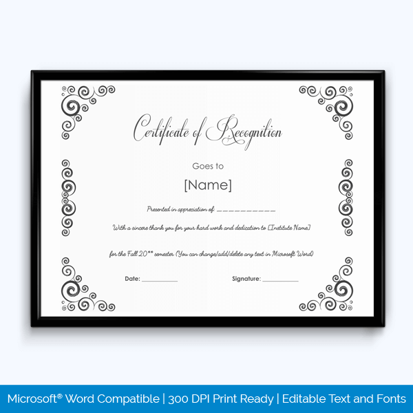 40+ Free Printable Award Certificate Templates (Word | PDF)