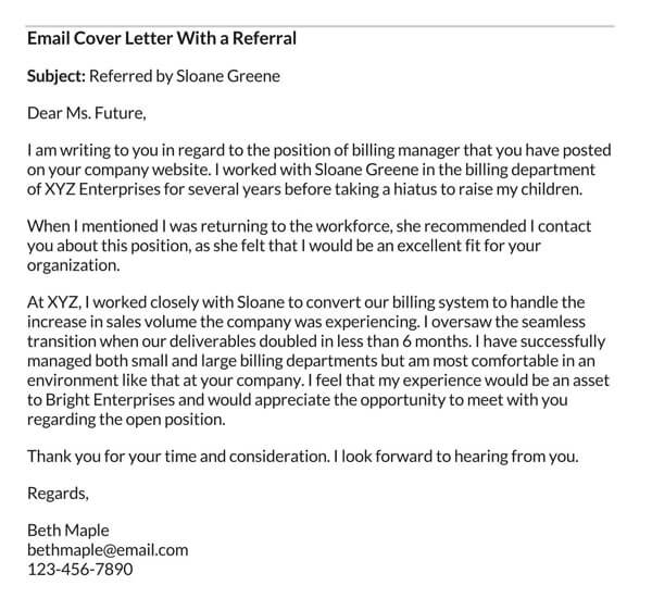 Email-Cover-Letter-With-a-Referral