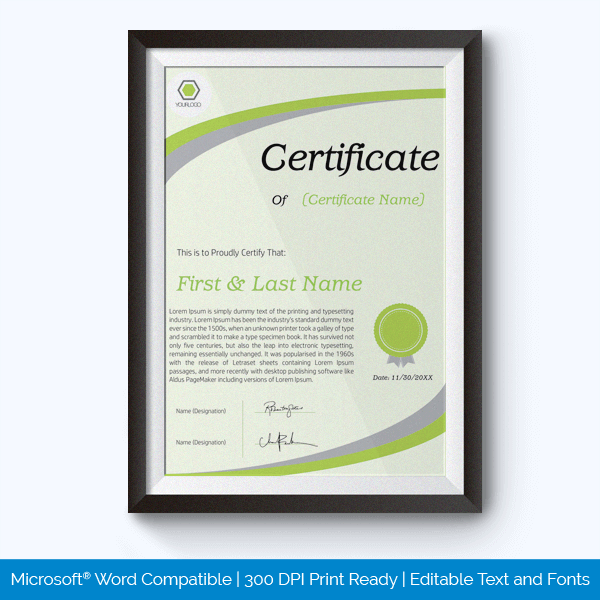 Free Academic Award Certificate