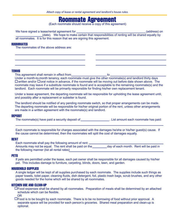 Michigan-Roommate-Agreement-Template