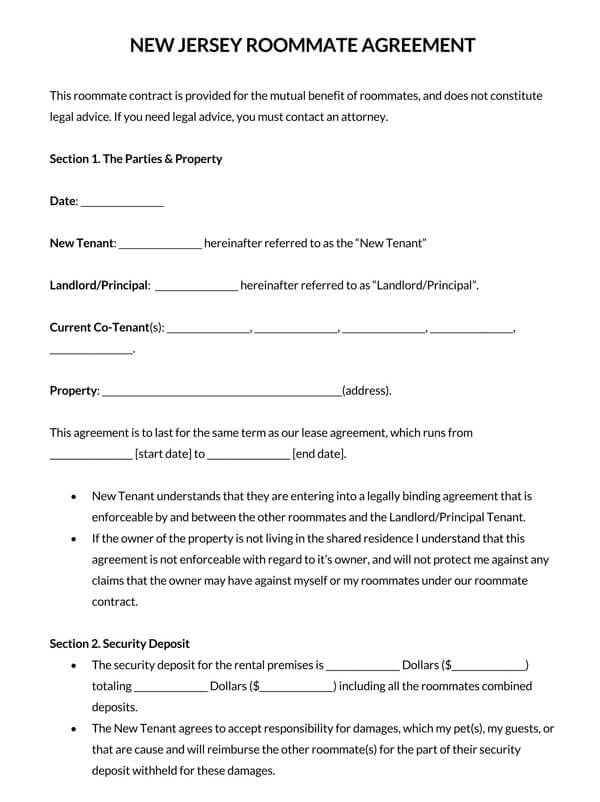 New-Jersey-Roommate-Agreement-Form_