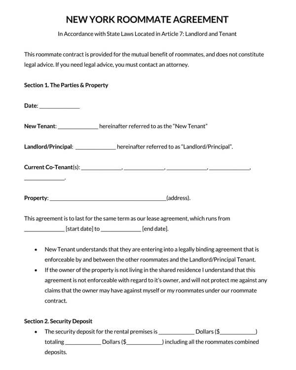 New-York-Roommate-Agreement-Template_