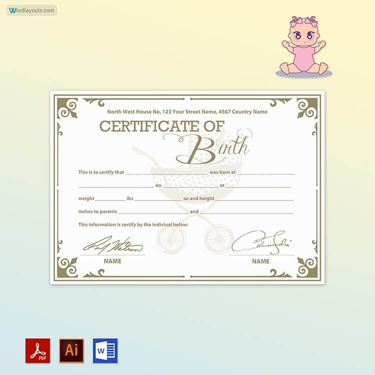 Birth Certificate Formal Format