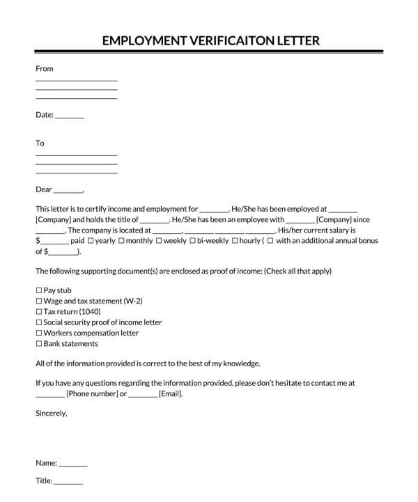 SelfEmployment Verification Letter (Free Templates & Guide)