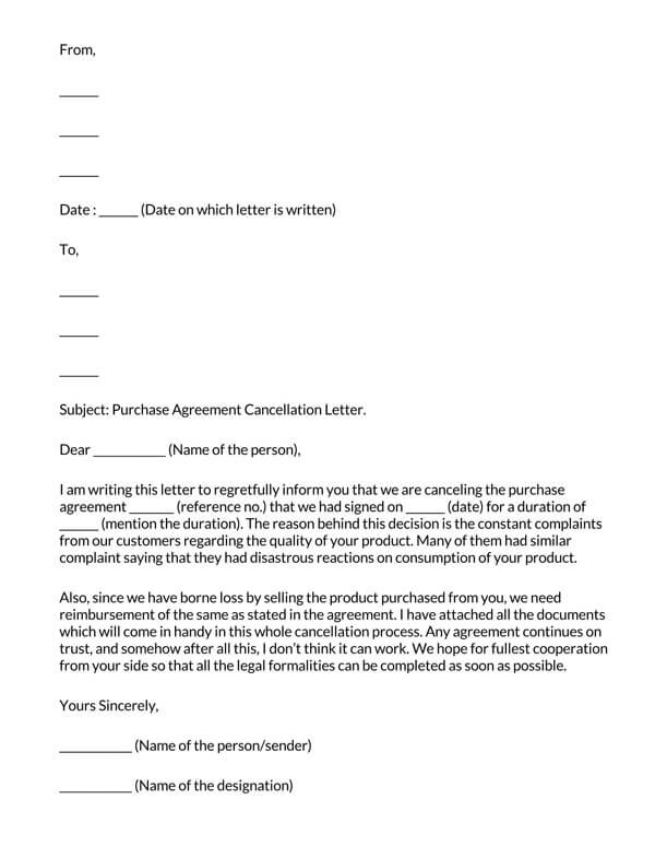notice of termination of real estate contract