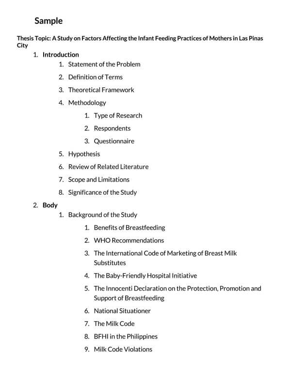 research paper outline pdf