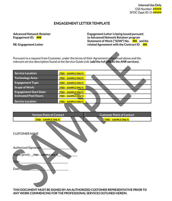 legal engagement letter sample