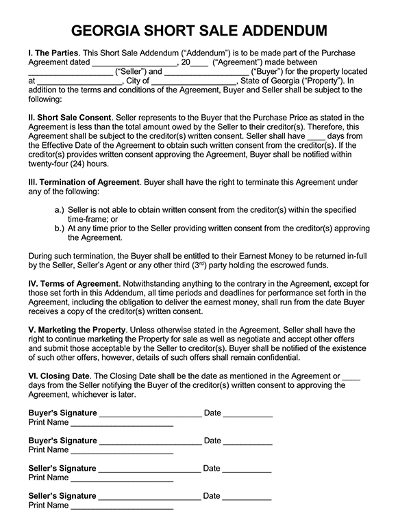  addendum to purchase agreement form1