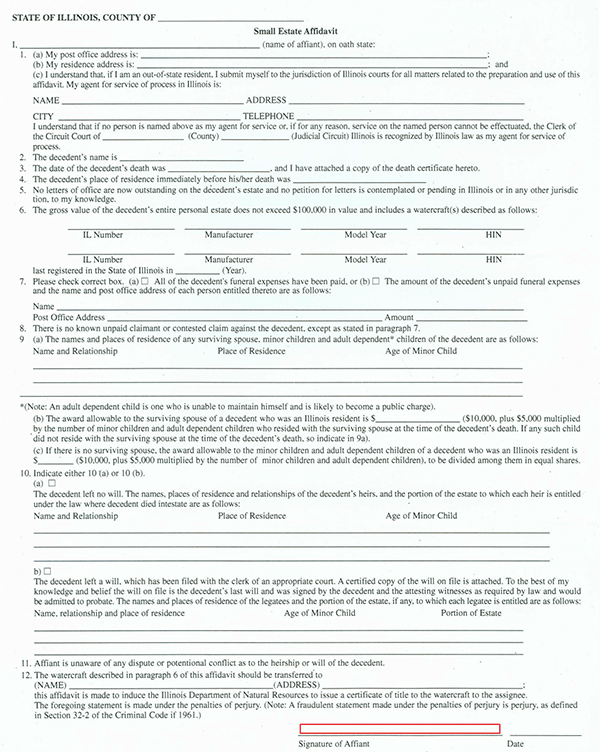  small estate affidavit california form 13101 1