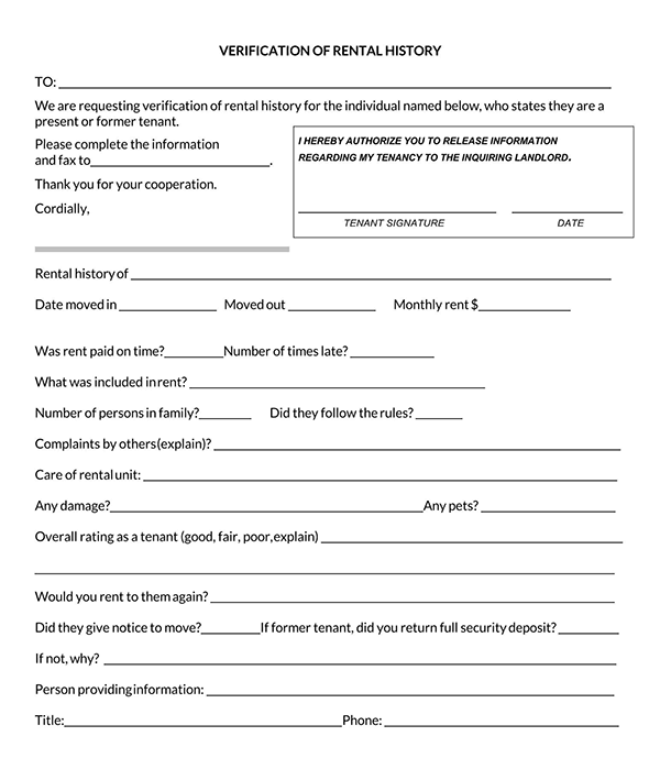  landlord verification form pdf