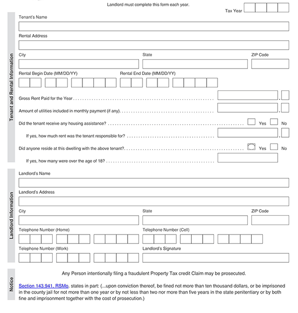  landlord monthly rent confirmation form ny 2