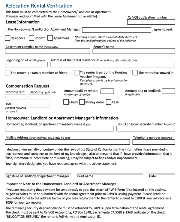  landlord monthly rent confirmation form 5