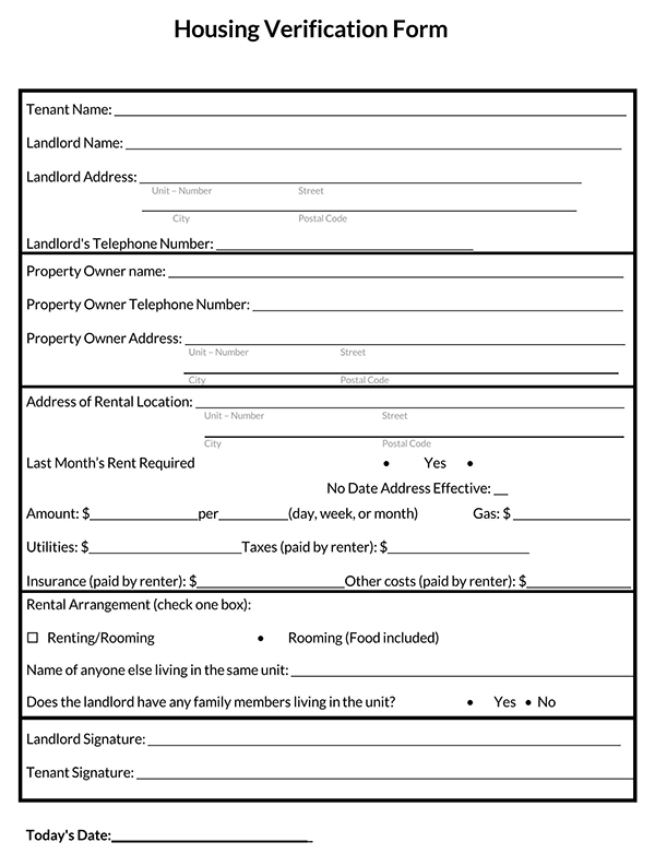  landlord verification form pdf 5