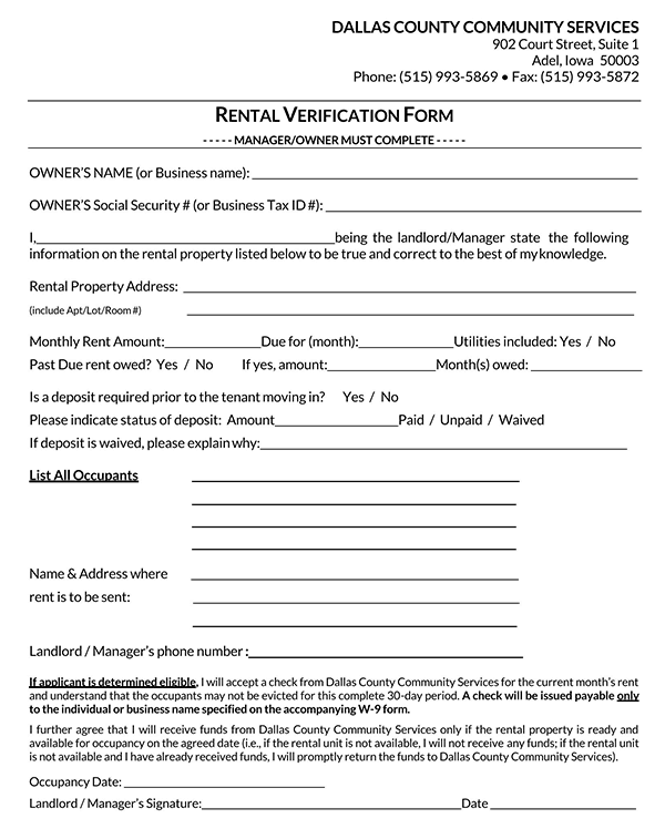  landlord verification form pdf 6