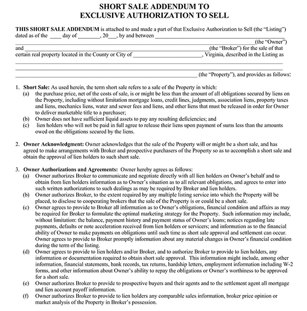  short sale purchase agreement21