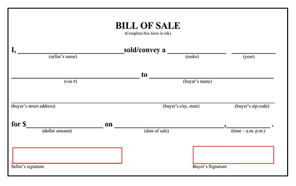 nc bill of sale for boat motor and trailer 01