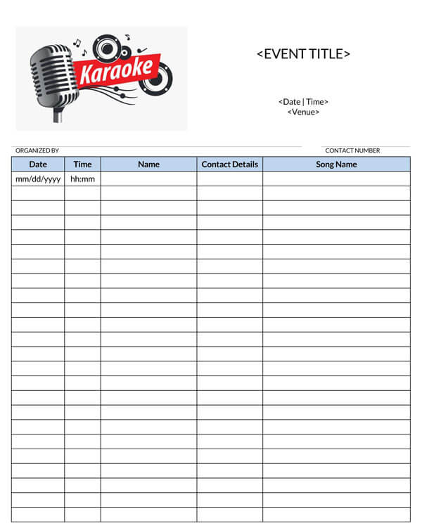 Karaoke-Sign-Up-Sheet