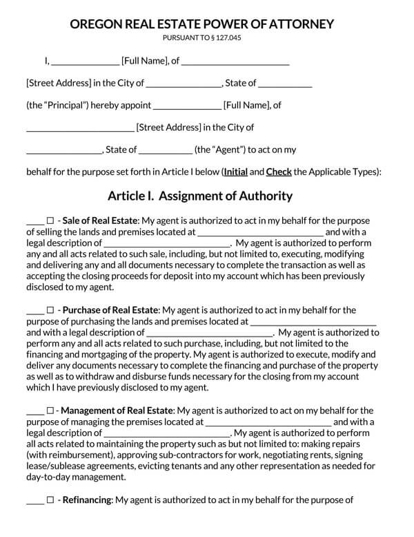 Oregon-Real-Estate-Power-of-Attorney-Form_