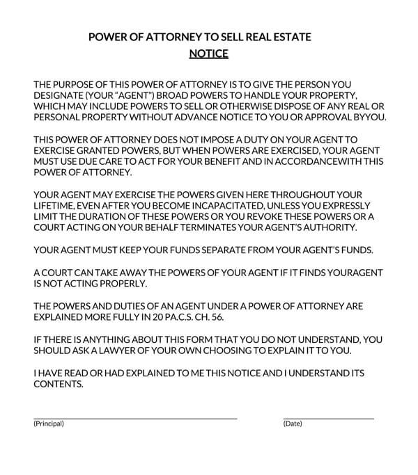 Pennsylvania-Real-Estate-Power-of-Attorney-Form