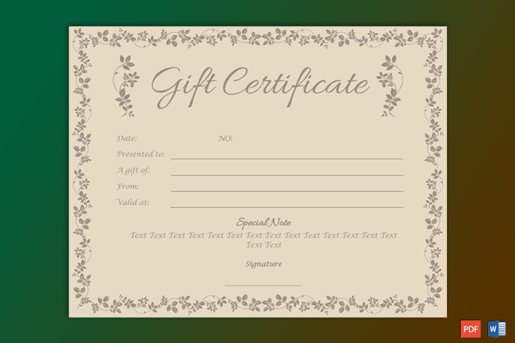Choco-Gift-Certificate