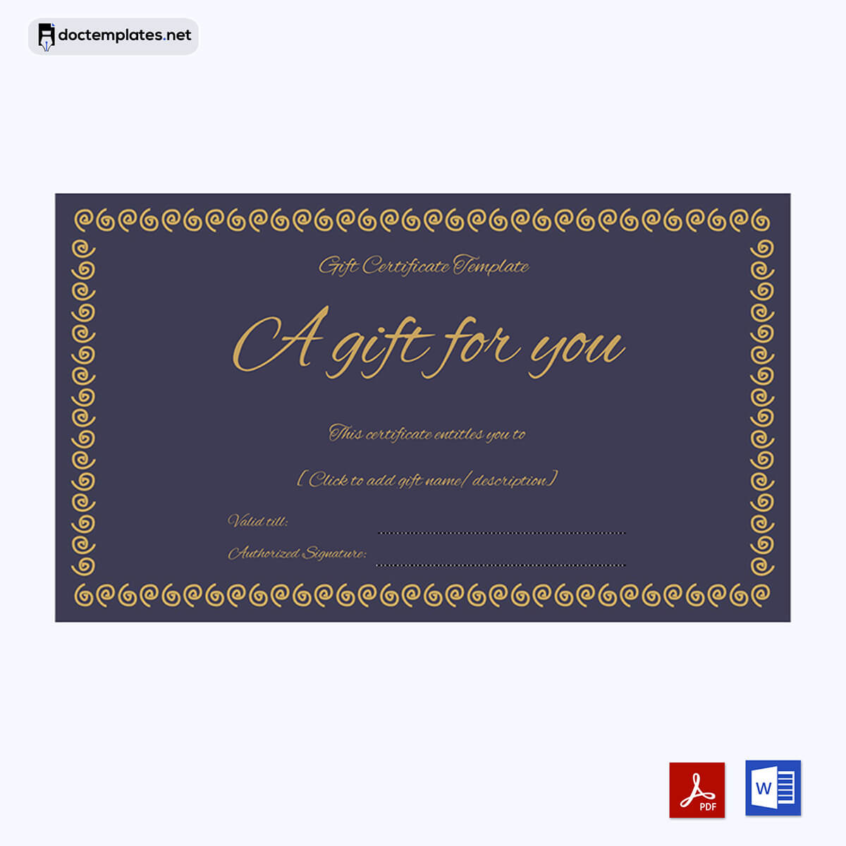 Gift Certificate Ring Design Royal Preview Gift Certificate Template Free Download