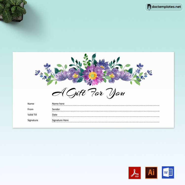 Preview 02 4 Free Gift Certificate Template