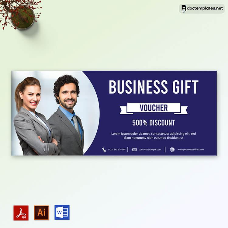 Business Themed Gift Certificate Template
