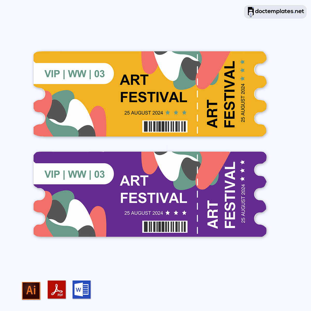 concert ticket template free