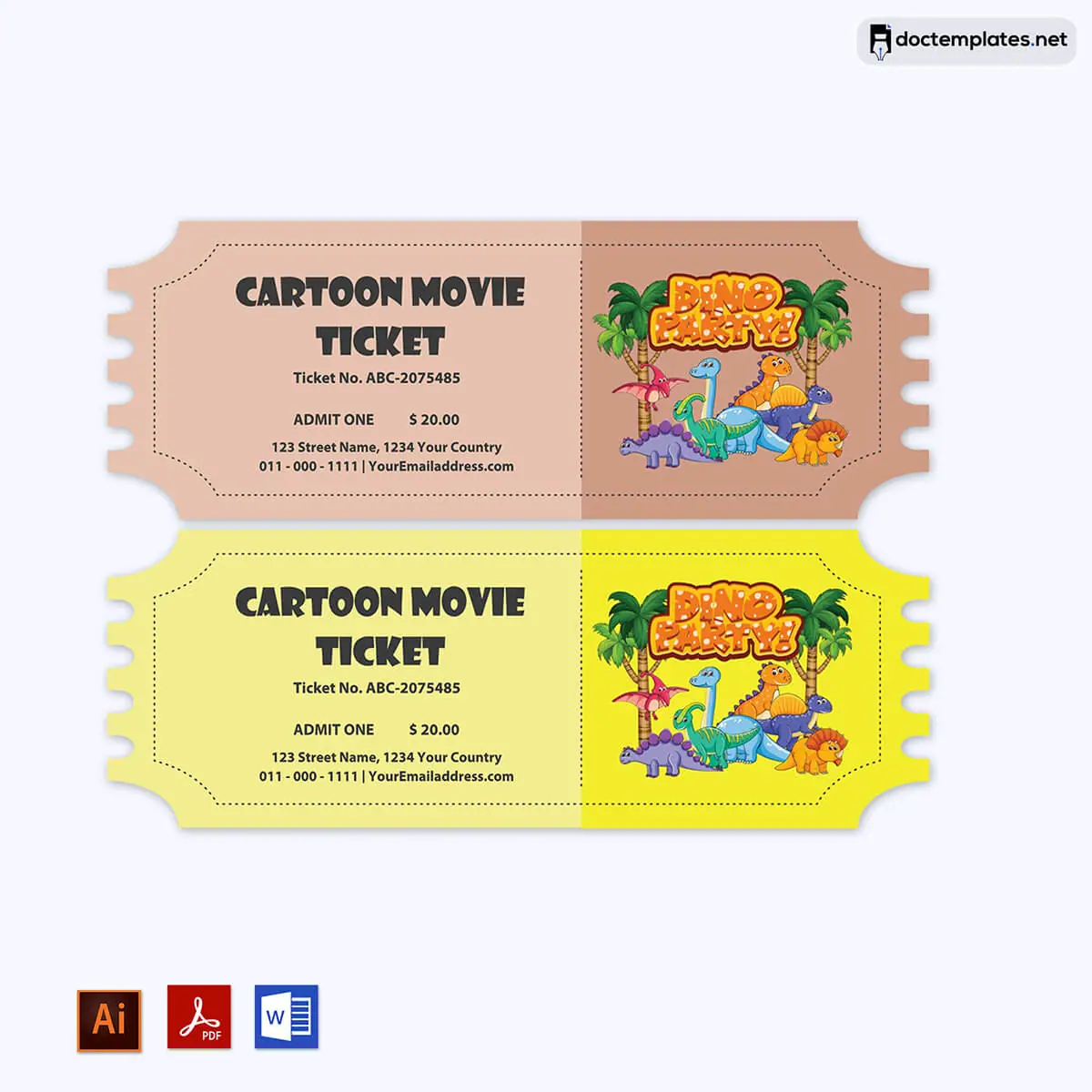 40 free ticket templates word pdf design your tickets