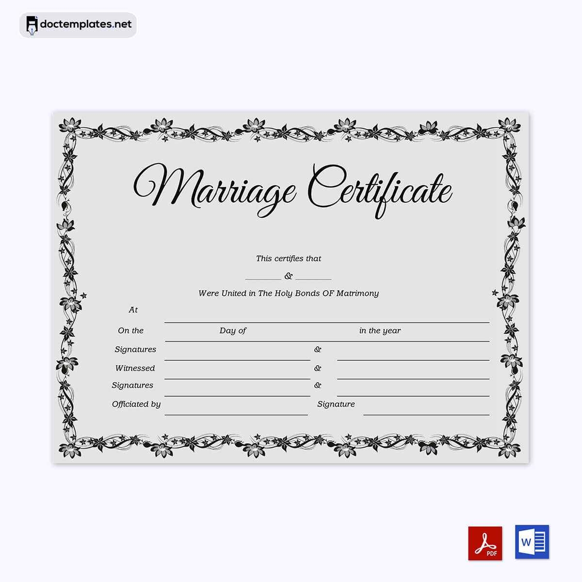 free fake marriage certificate maker