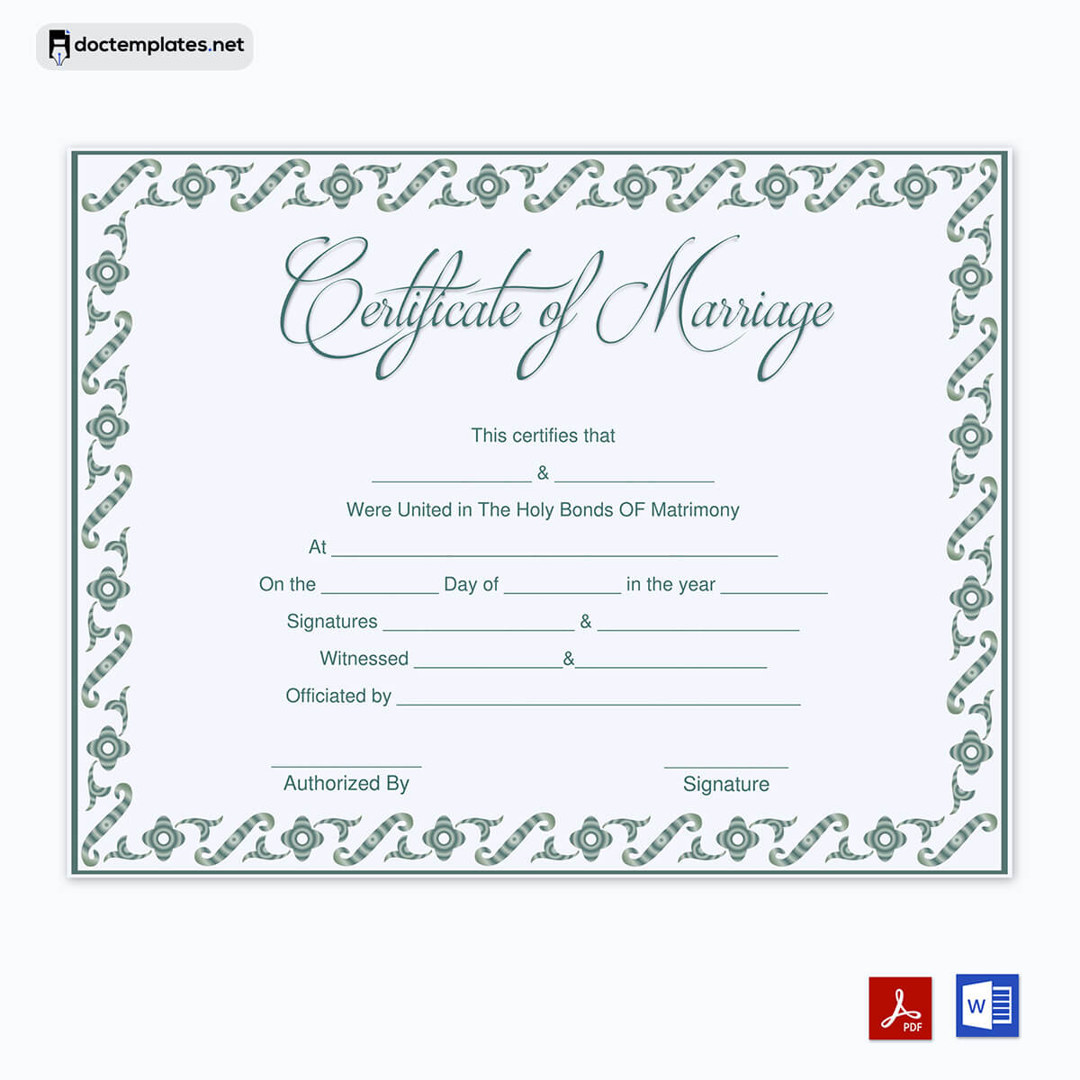  free printable marriage certificate download 04