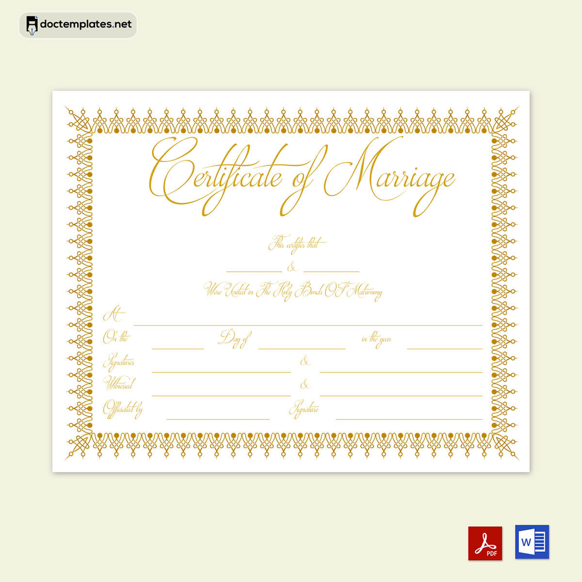 marriage certificate editable template 04