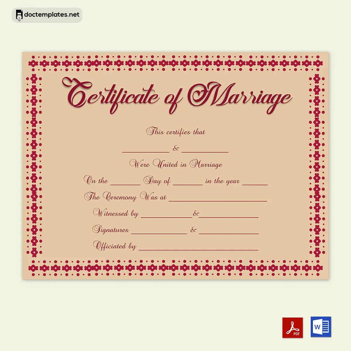 60+ Best Marriage Certificate Templates | How to Make Yours?