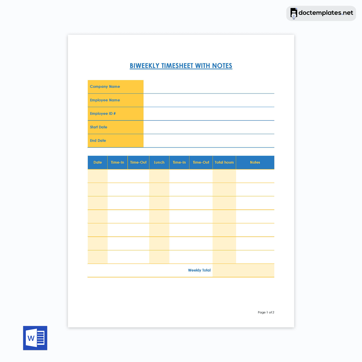 excel bi monthly timesheet template with formulas