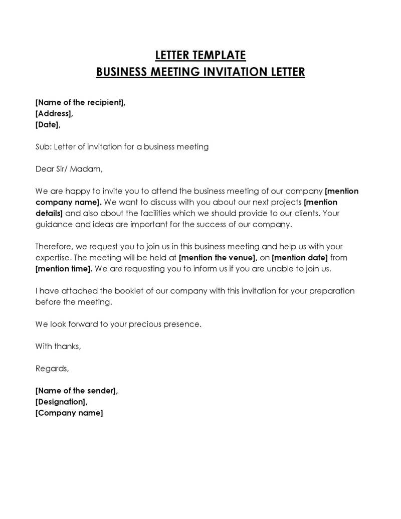  business invitation letter pdf