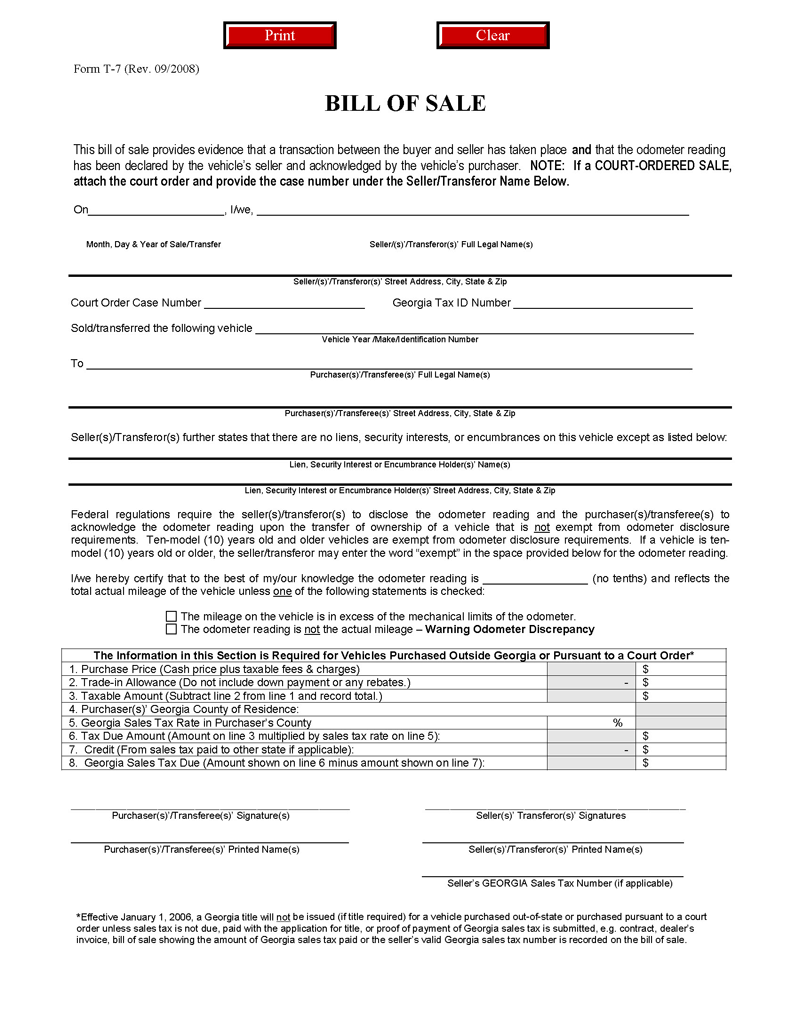 50 FREE Bill of Sale Form Templates [Editable]