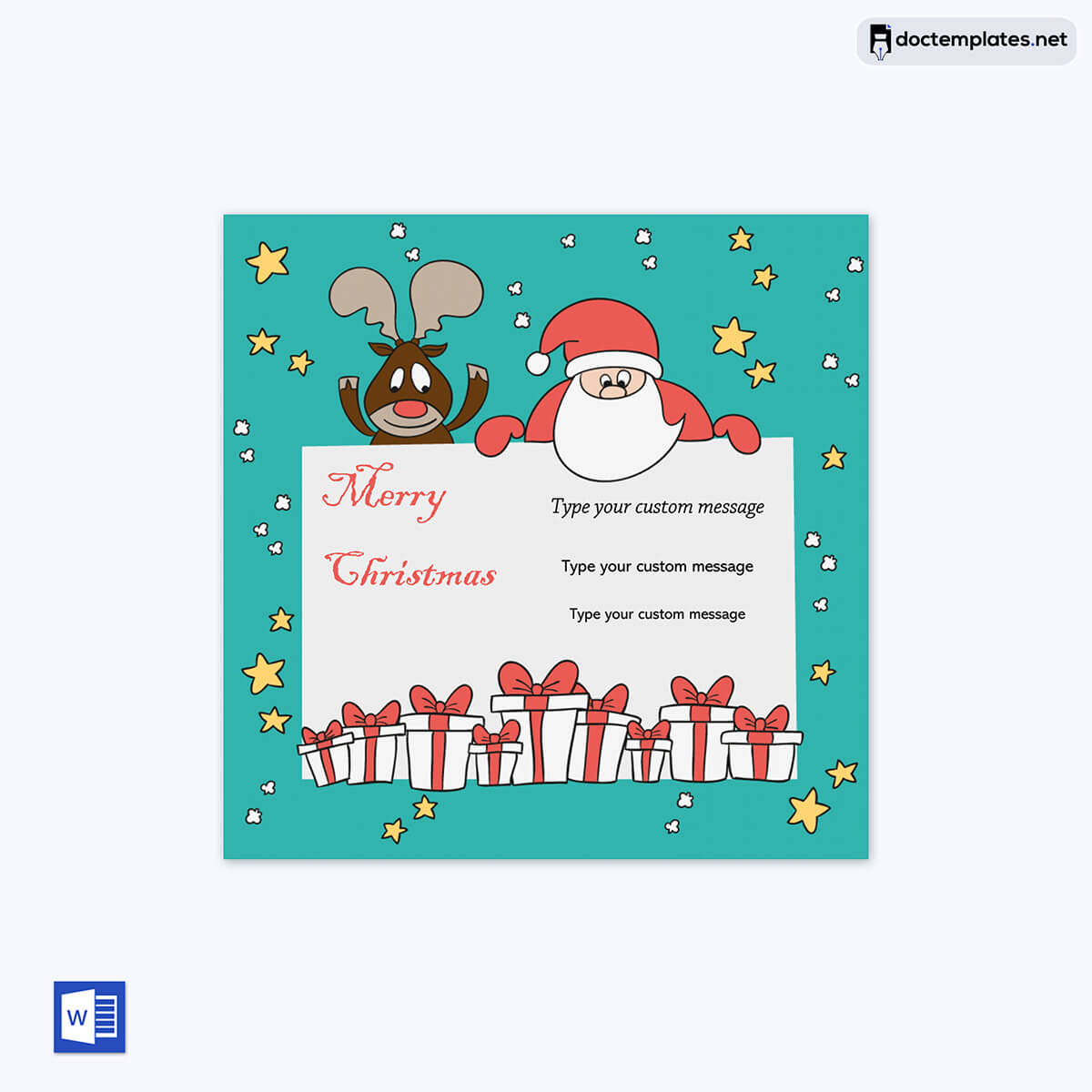 Image of Free Christmas gift certificate template Free Christmas gift certificate template 04