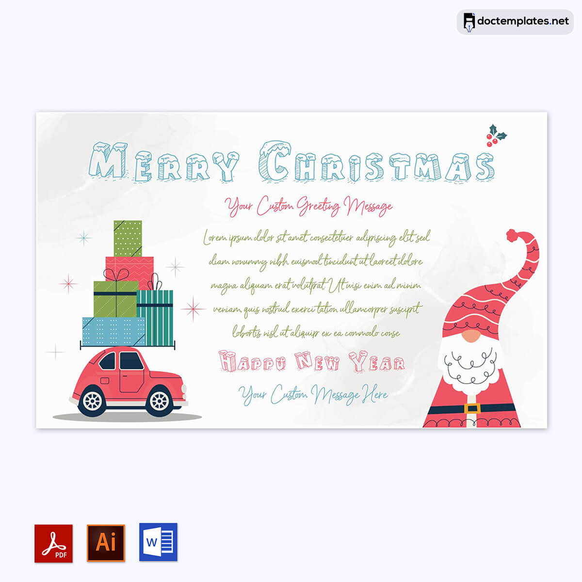 Image of Free holiday voucher template
Free holiday voucher template

