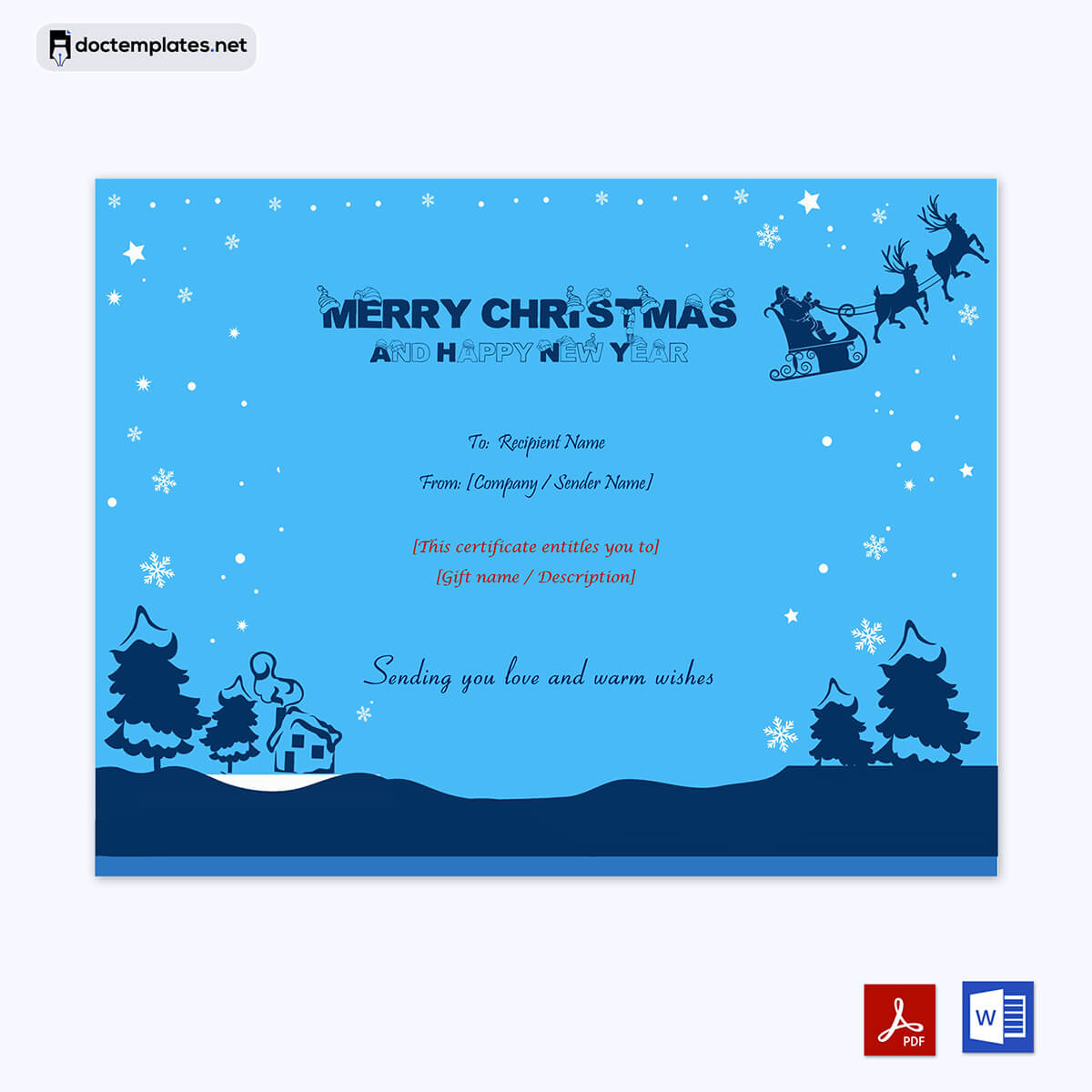 
christmas gift certificate template free download 03