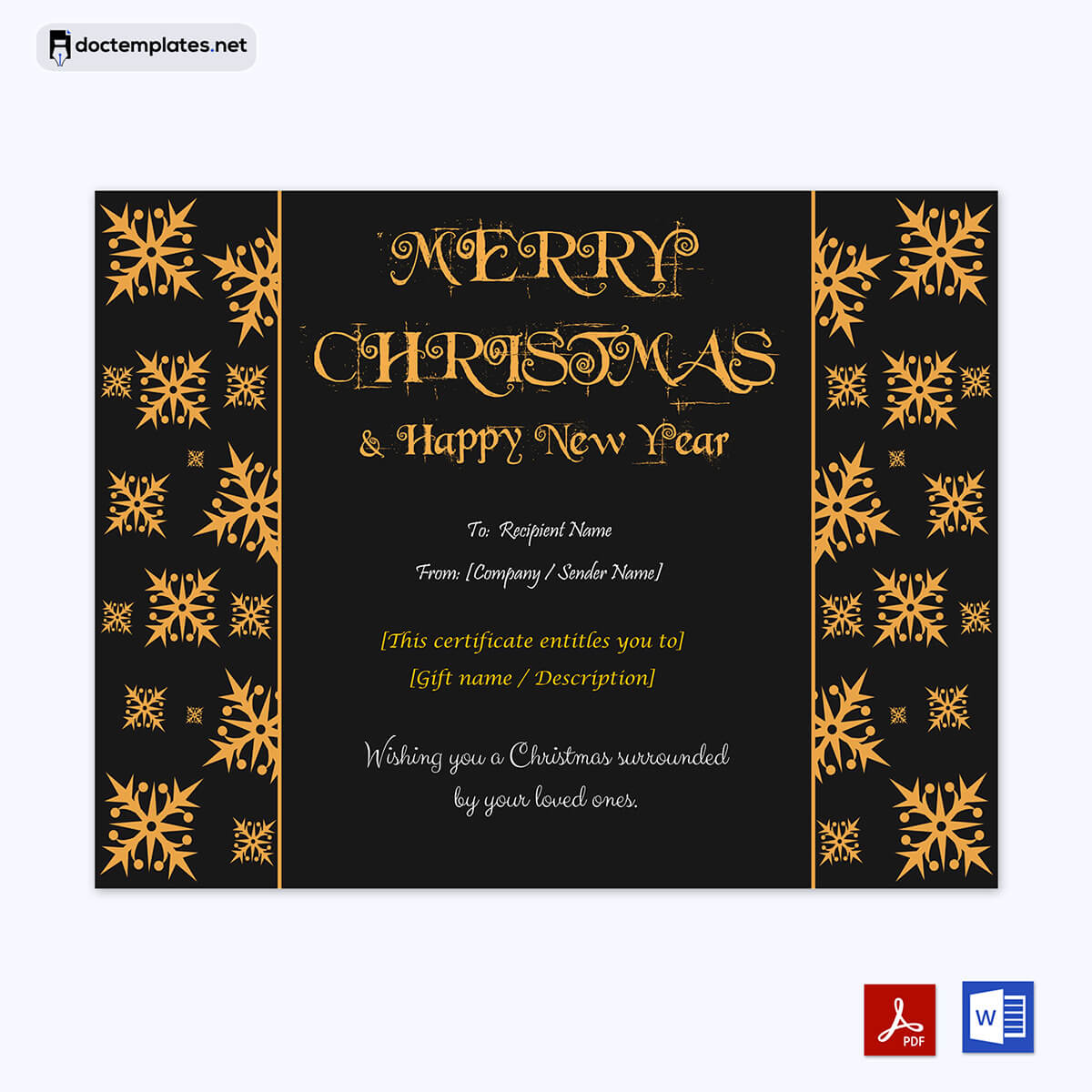 Image of Gift Certificate template PDF Gift Certificate template PDF 05